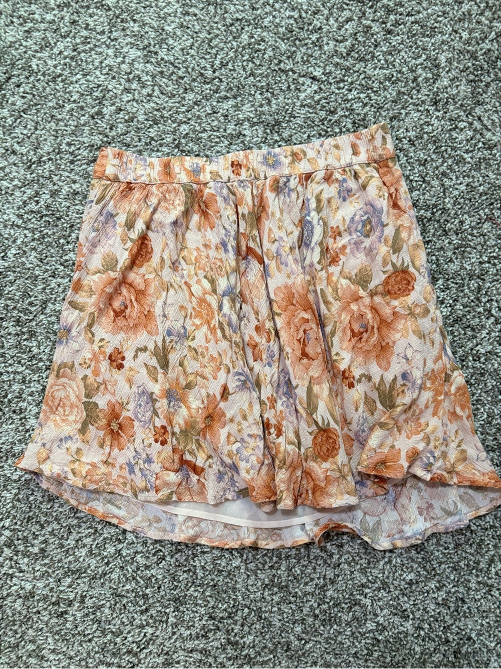 American Eagle Floral Tiered Mini Skirt